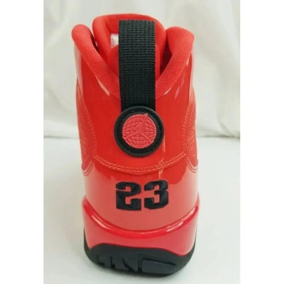 Nike Size 10 Air Jordan 9 Retro Chile Red Black Mens CT8019-600 Lace Up Sneakers - Picture 7 of 12